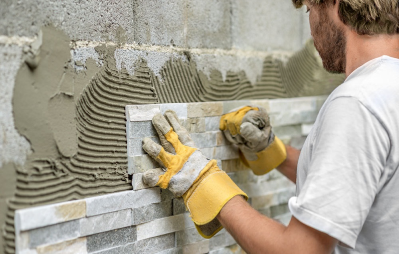 Процедура укладки камня