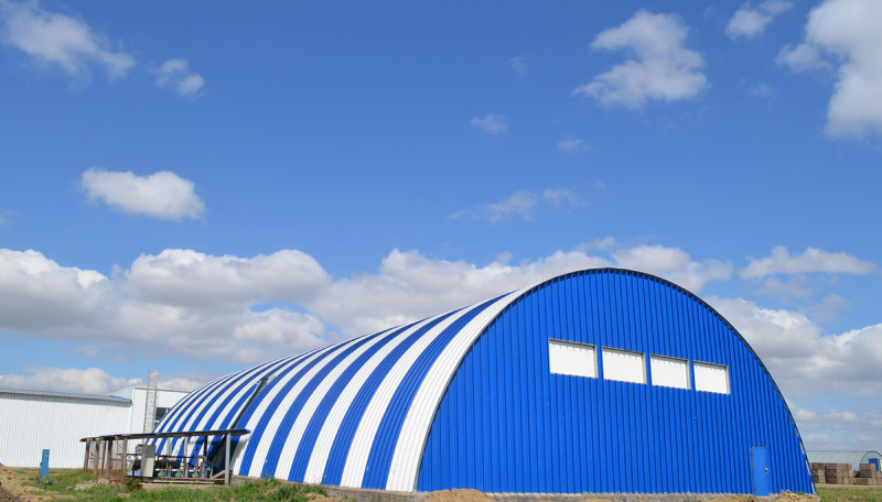 Бескаркасный ангар