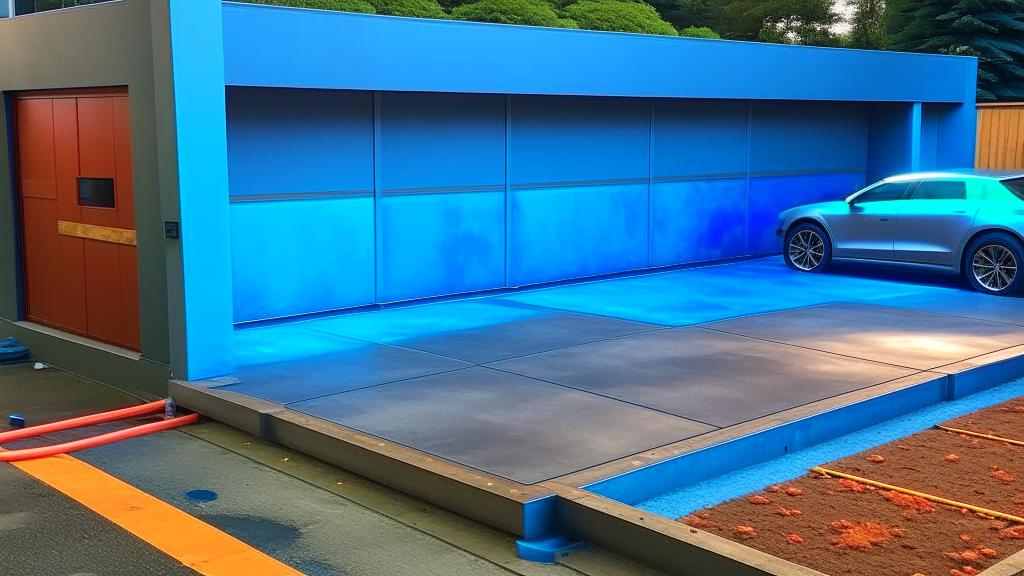 Залитие бетонной площадки