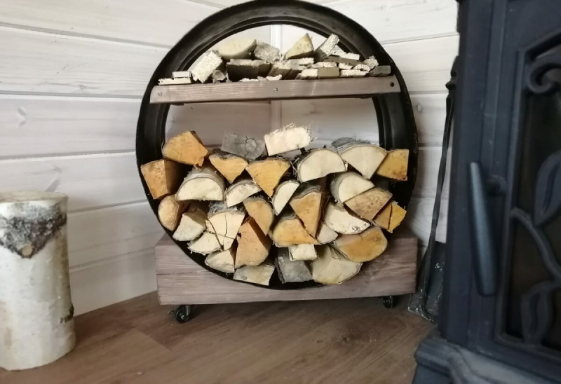 Дровница круглая