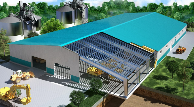 Промышленный ангар