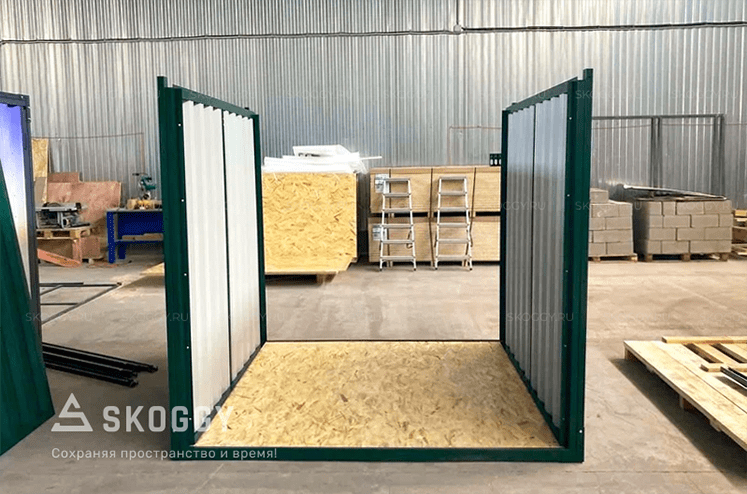 Сборка металлического хозблока