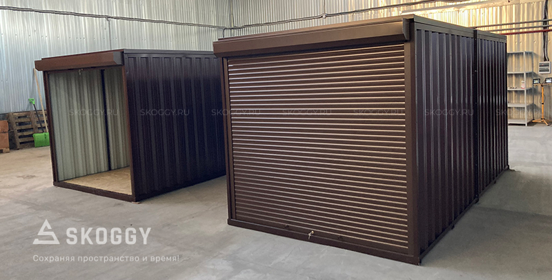 Ангар с рулонными воротами