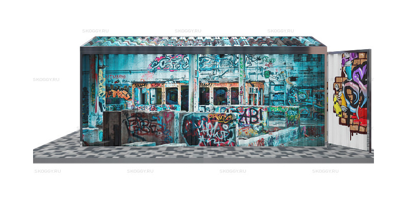 Гараж СКОГГИ для квадроцикла с принтом