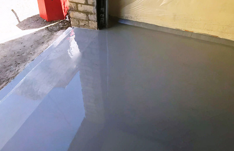 Наливной пол для гаража