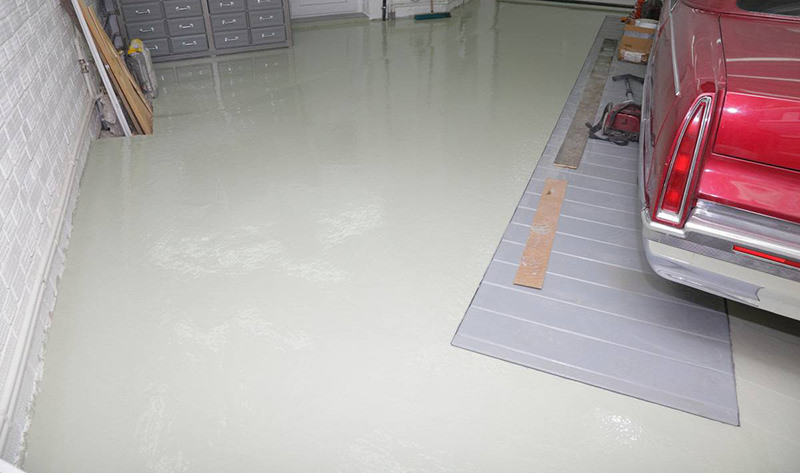 Полиуретановый пол для гаража