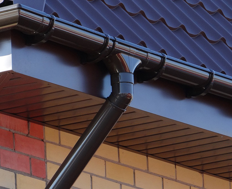 Водосток на гараж гибкий