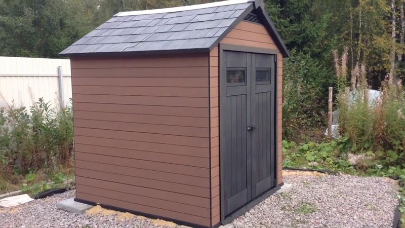 Хозблок из ДПК