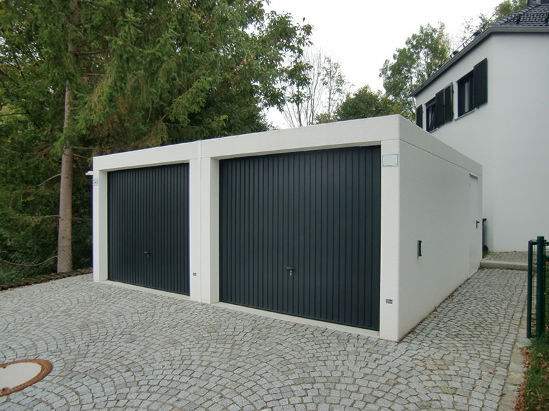 Крыша гаража из бетонных плит