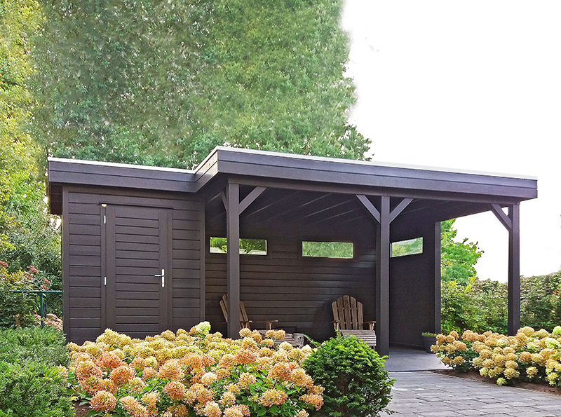 Хозблок с зоной барбекю