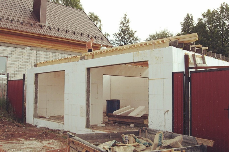 Строительство гаража