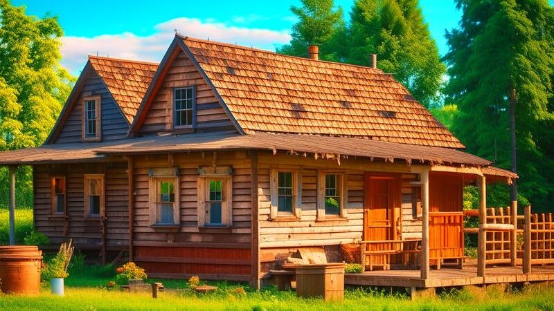 Каркасная деревянная постройка