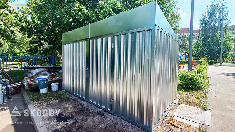 Стандартный бытовой контейнер из профлиста НС-35