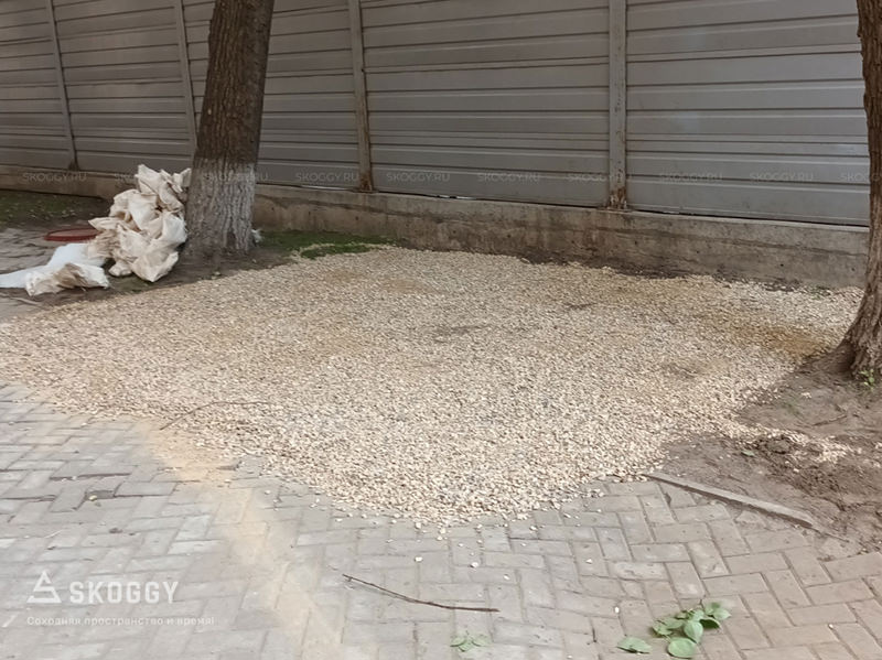 Площадка из щебня