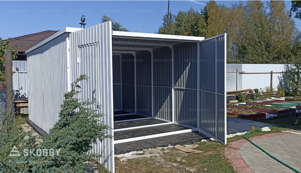 Гараж из профильной трубы