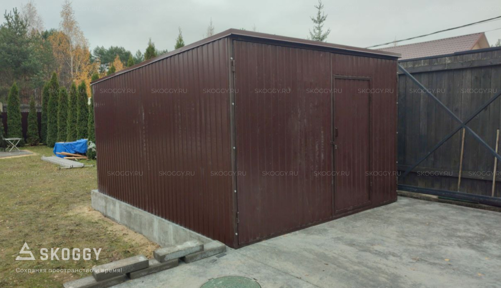 Установка хозблока на твердую поверхность