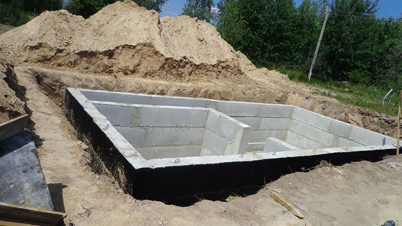 Фундамент под гараж из пеноблоков