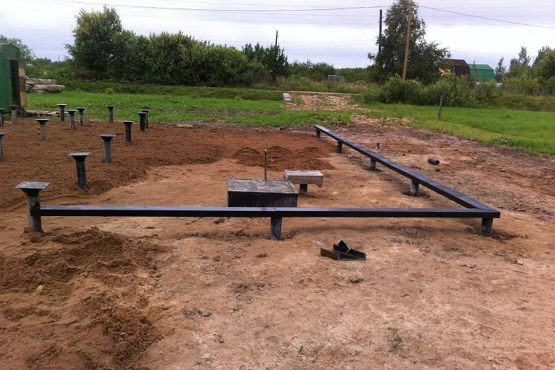 Закладка фундамента