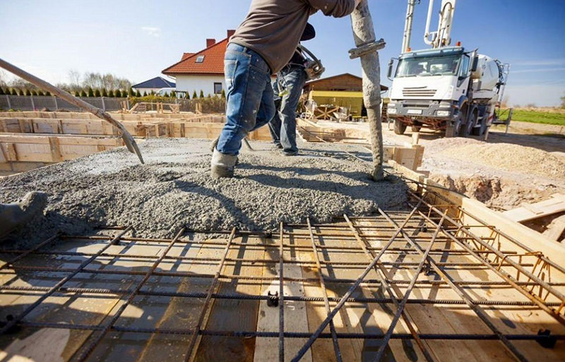 Бетонная площадка под гараж