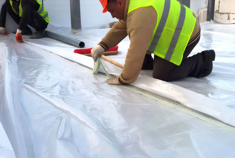 Гидроизоляция площадки перед гаражом