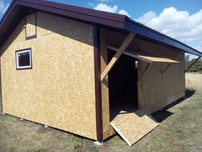 Хозблок из ОСБ