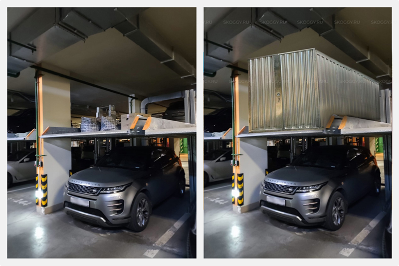 Контейнер в клаус паркинг