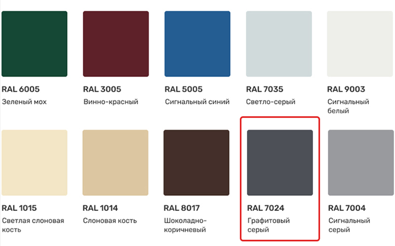 Палитра RAL SKOGGY