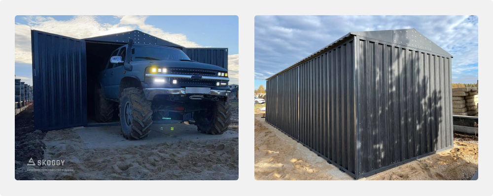 Гаражные распашные ворота SKOGGY