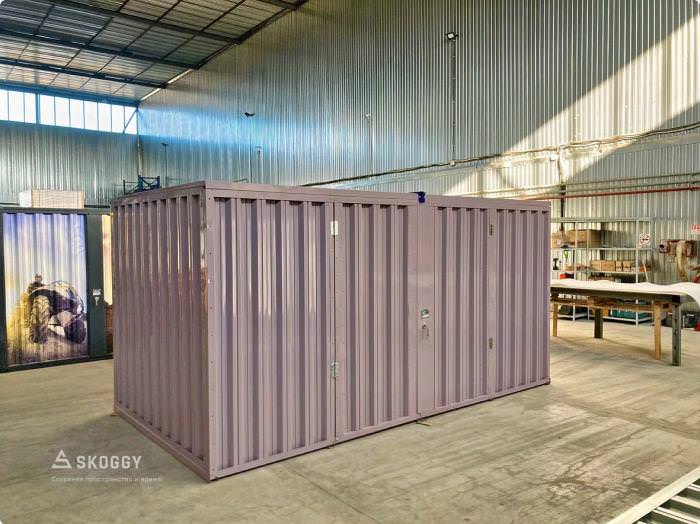 Блок контейнер в цвете палитры RAL