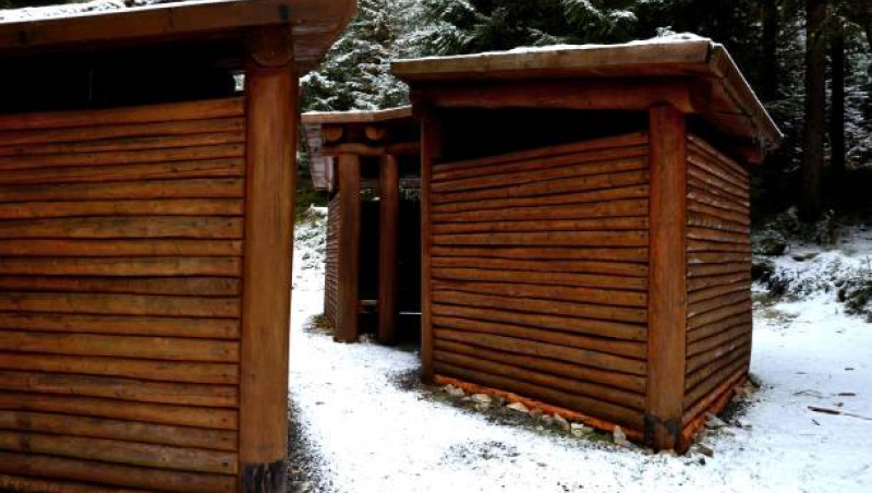 Сарай с навесом