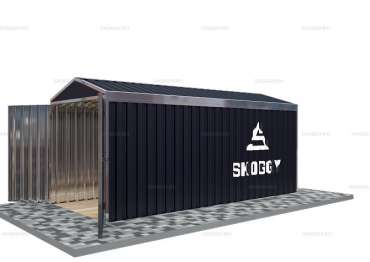 Гараж для автомобиля с Двускатной Крышей Стандартный SKOGGY 5м