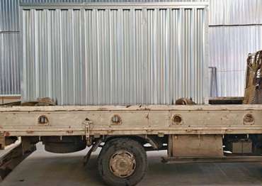 Сбоно-разборный хозблок СКОГГИ из профнастила дял дачного инвентаря в г.Вязьма