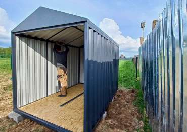 Складское помещение SKOGGY из профлиста для хранения в д. Лисья Горка