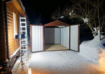 Гараж для снегохода в Бужаниново