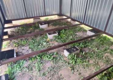 Установка хозблока SKOGGY на блоки для дачного участка в д. Леньково