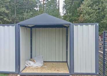 Контейнер оцинкованный SKOGGY для хранения дров в г.о. Солнечногорск