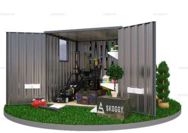 Хозблок для Хранения с Плоской Крышей и Окном SKOGGY 2м