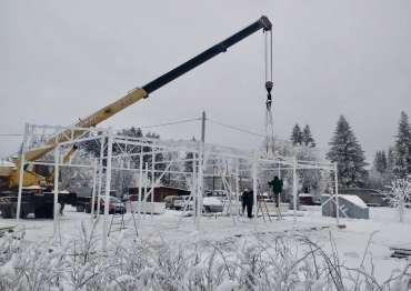 Установка контейнера SKOGGY для грузовых автомобилей в г. Плесецк