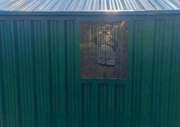 Контейнер с двумя окнами для стройматериалов в д. Устиново