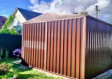 Гараж с рольставнями и увеличенной высотой для заказчика в дер. Никольское, Солнечногорский р-н, МО