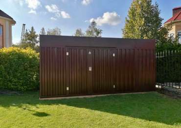 Хозблок + дровница в шоколадном цвете в дер. Спас-Каменка, Дмитровский р-н, МО