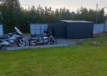 Гараж для мототехники в графитовом цвете в дер. Селятино, г. Наро-Фоминск, МО