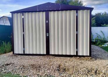 Гараж в двух цветах в СНТ Литейщик, г.о. Дмитровский, МО