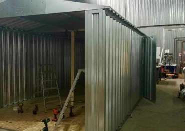 Цинковый автомобильный гараж для участка в дер. Мошницы, Солнечногорский р-н, МО