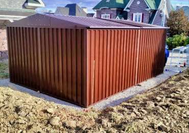 Стильный гараж для квадротехники и бытовых вещей для заказчика в КП Гайд, поселение Краснопахорское, МО