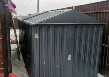 Стильный комплект хозблок для техники и хозяйственного инвентаря + дровница в КП Березовый парк-4, Раменский г.о., г. Москва