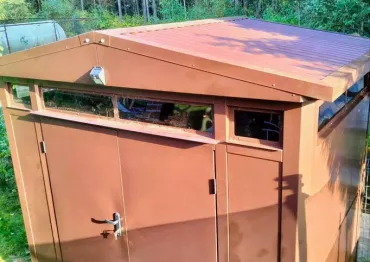 Изысканный премиум хозблок МАХ в шоколадном цвете на участок в СТ Салют, Истринский р-н, МО