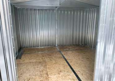 Эффектный цинковый гараж для телевизионной компании на ул. Шаболовка