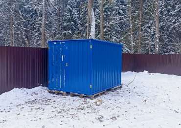 Практичный синий хозблок для хранения хозяйственного инвентаря в Лотошине, МО