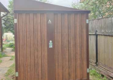 Эргономичный хозблок для хранения трицикла в расцветке "под дерево" Наив Марун в дер. Летово, пос. Сосенское, МО